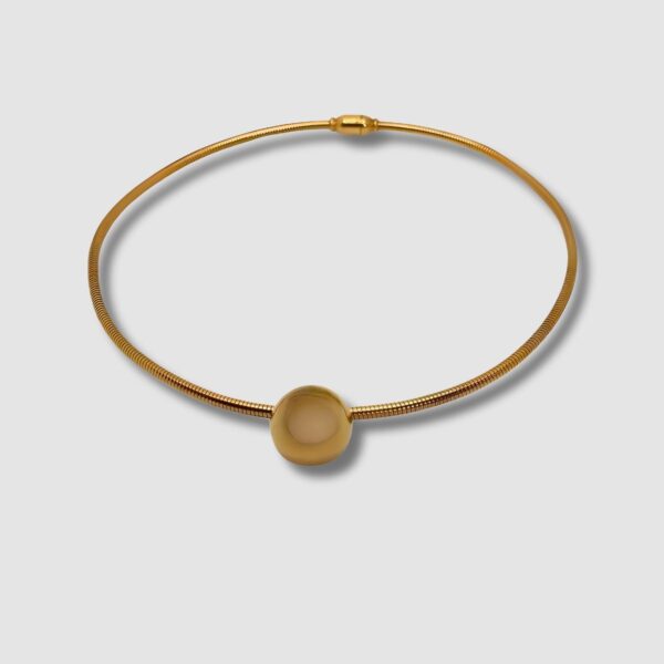 CHOKER FEMME SPHÈRE EN ACIER