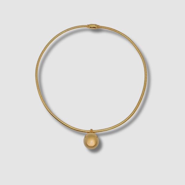 CHOKER FEMME SPHÈRE EN ACIER