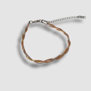 BRACELET TRESSÉ TROIS COULEURS