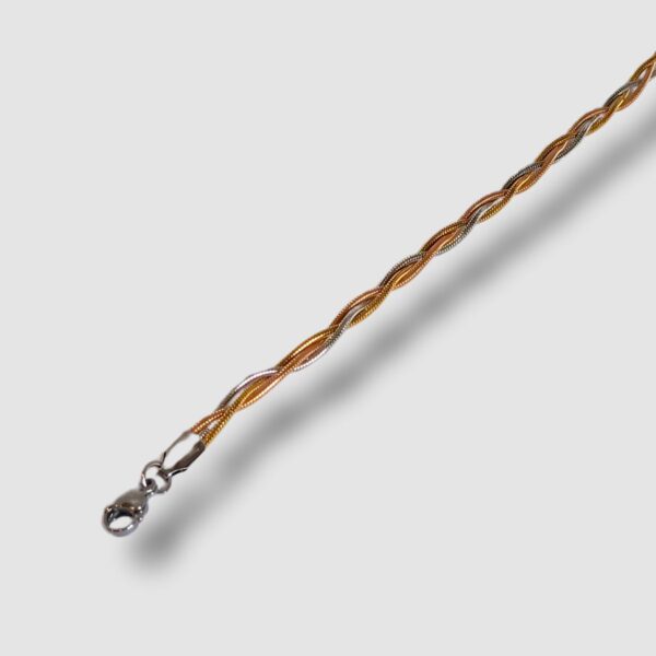 BRACELET TRESSÉ TROIS COULEURS