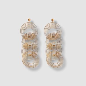 BOUCLES D'OREILLES LONGUES EN SPIRALE