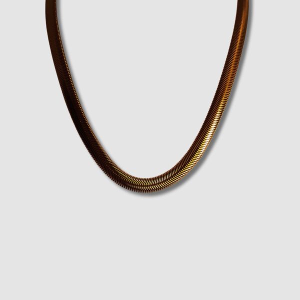 COLLIER STYLE SNAKE PLAQUÉ 18K