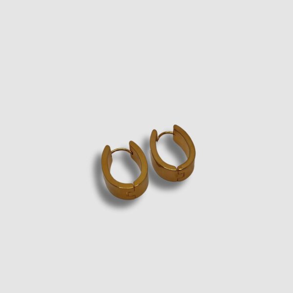 Créole Design Ovale plaqué or 18K