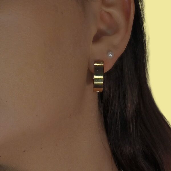 Créole Design Ovale plaqué or 18K