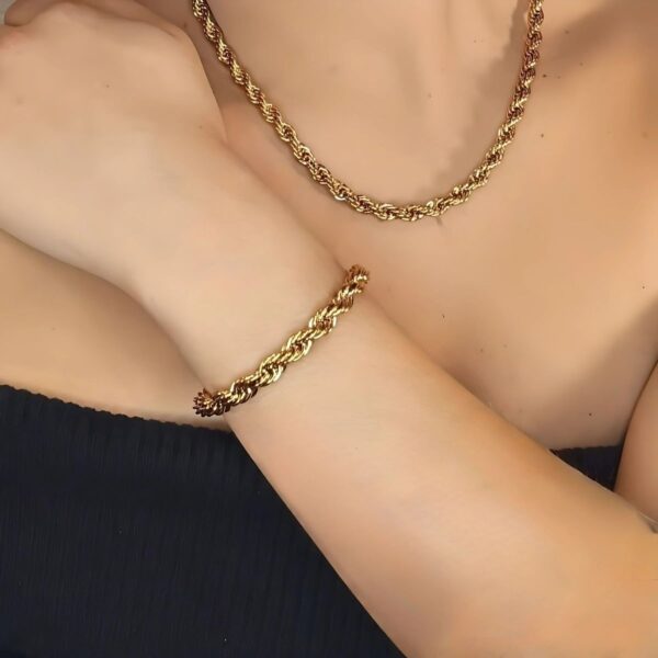 Bracelet Maillon Torsadé