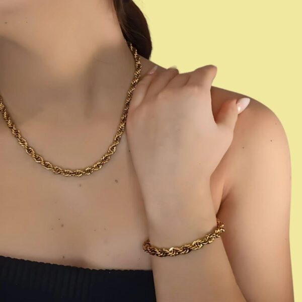 Bracelet Maillon Torsadé