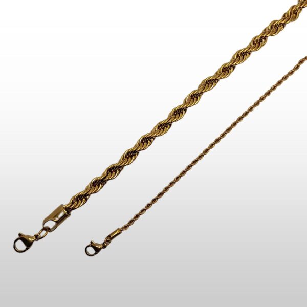 REVB0020 PICTURES (3) Collier Torsadé Maillon Brésilien