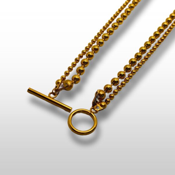 CHOKER PETITES PERLES DORÉES