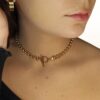 CHOKER PETITES PERLES DORÉES