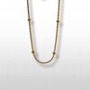 Collier Maillon petites perles dorées