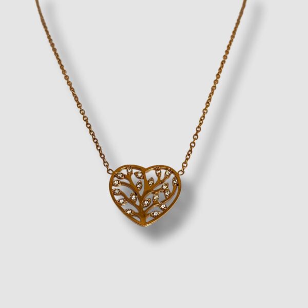 PARURE COEUR ARBRE DE VIE ÉTINCELANT