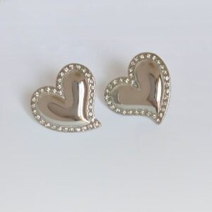 BOUCLE D’OREILLES COEUR SCINTILLANTE