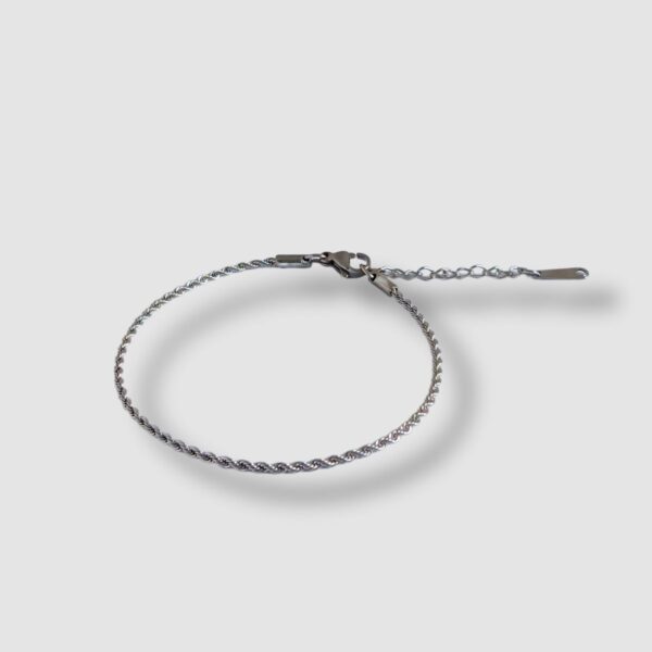 BRACELET CHAÎNE TORSADÉ ACIER