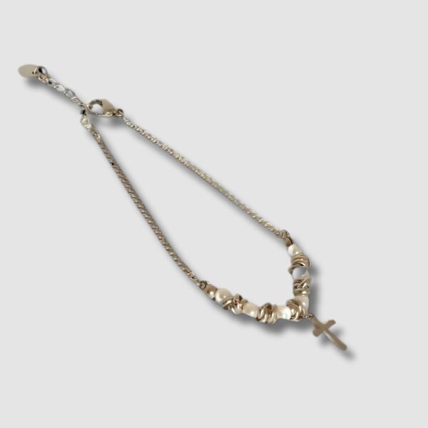 Cópia 4 REVB0012 PICTURES (23) BRACELET EN CHAÎNE AVEC CROIX ET PERLES