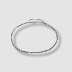 COLLIER FEMME TENNIS ACIER