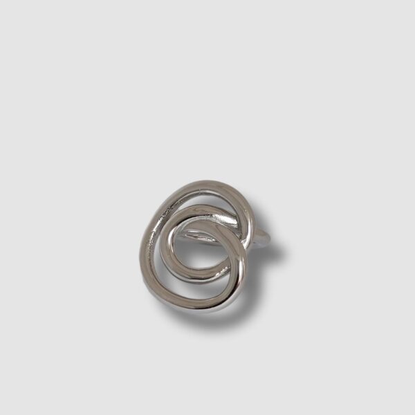 Design raffiné en forme spirale en acier inoxydable, argenté